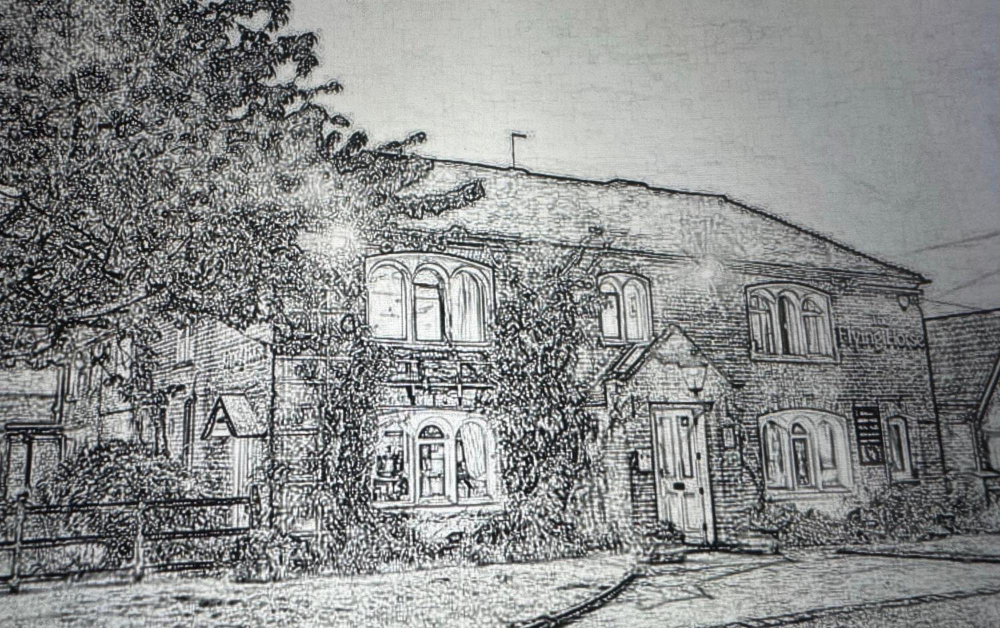 The Flying Horse Inn Boughton Aulph Ngoại thất bức ảnh